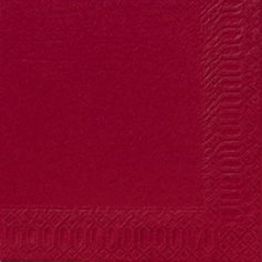 Mehr Produktinformationen Serviette 33 x 33 cm 2-lagig bordeauxrot (125�Stck)