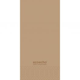 Mehr Produktinformationen Serviette 40 x 40 cm 2-lagig ECO braun 1/8 gefaltet (300�Stck)