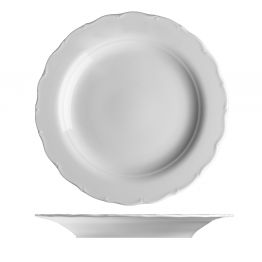 Die Porzellansets der Form VERONA zeichnen sich durch ihre klassische Form und den gegliederten, gepr�gten Rand auf flachen Produkten aus. Das Porzellan eignet sich f�r Wohnungen, Landh�user, H�tten, Restaurants und Pensionen.