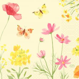 Mehr Produktinformationen Serviette 33 x 33 cm 3-lagig POPPY FIELD (50�Stck)